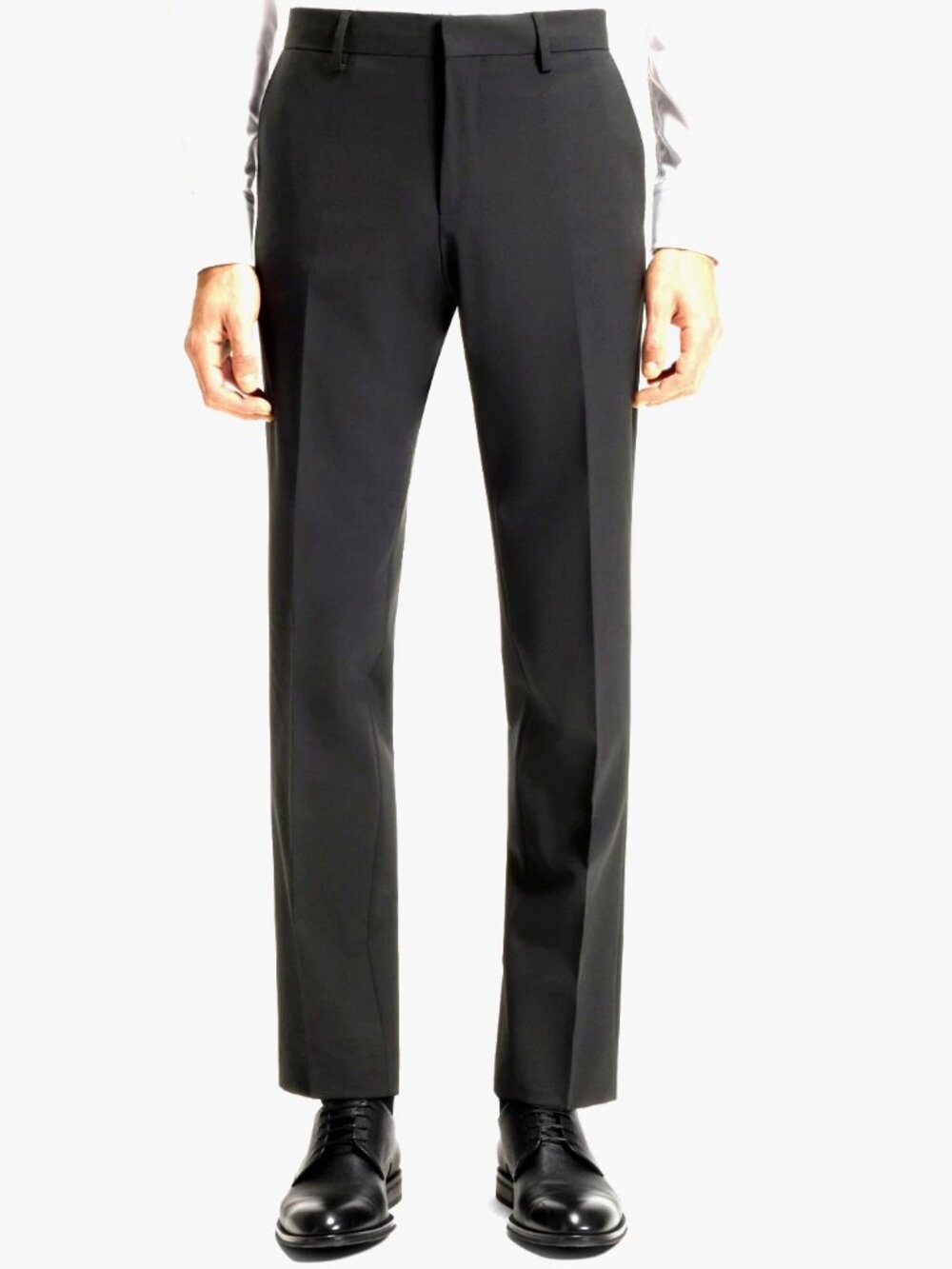 Hugo Boss Mens Pants Size 36 Short Charcoal Gray Virgin Wool H Huge 224 New